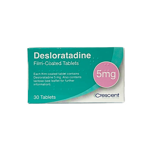 Desloratadine (Generic Antihistamine) Tablets, fast-acting relief for hay fever, allergies, and skin irritation. Non-drowsy formula to reduce sneezing, itching, and swelling. Available at Happy Pharmacy with trusted healthcare support.